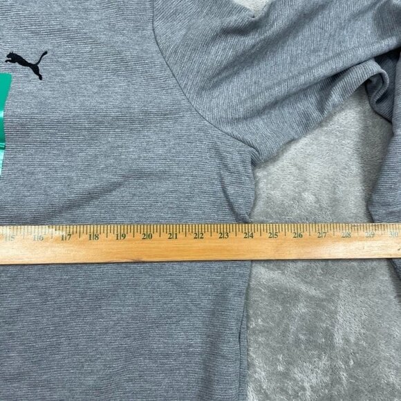 Puma Mens Gray Crewneck Sweatshirt XL Lightweight Casual Long Sleeve a0722 - Picture 4 of 7